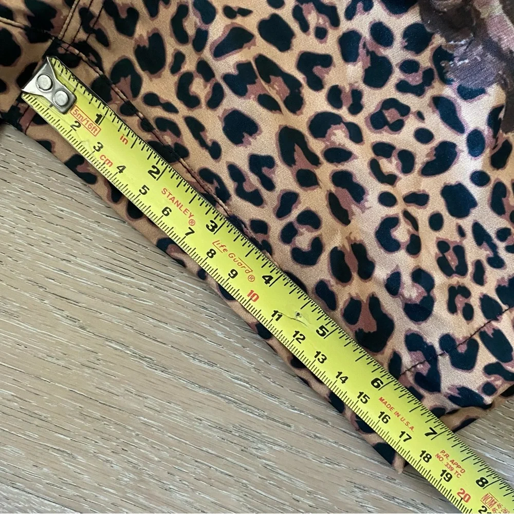 Kenny Flowers x El Pres Shorts leopard print drawstring elastic waist pockets